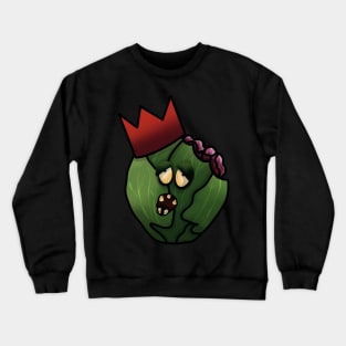 Zombie Brussel Sprout Gothic Christmas Crewneck Sweatshirt